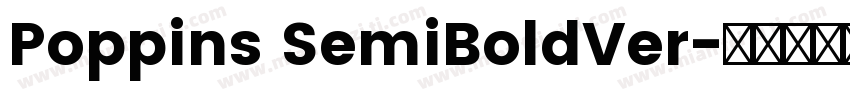 Poppins SemiBoldVer字体转换